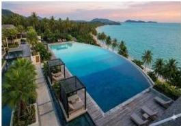 Hồ bơi vô cực nhìn từ trên cao