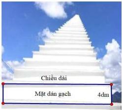 minh họa thang lên trời với mặt dán gạch