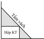 hình vẽ hộp kỹ thuật và tấm vách tạo hai khu vực lưu trữ đồ