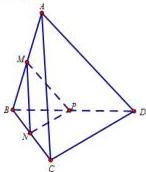 Tứ diện ABCD với M, N, P lần lượt là trung điểm AB, BC, BD