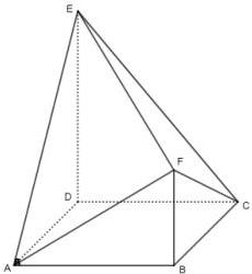 hình vẽ khối chóp với các đỉnh A, B, C, D, E, F