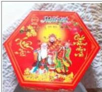 Hình 4 - hộp bánh hình lục giác