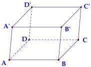 Hình hộp ABCD.A'B'C'D' có tất cả các cạnh bằng nhau