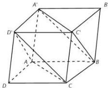 Hình hộp ABCD.A'B'C'D' với mặt phẳng (ACD') và các đường nối
