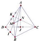 Tứ diện ABCD với M, N lần lượt là trọng tâm các tam giác ABD, ACD