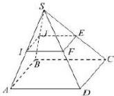 Hình chóp S.ABCD với các trung điểm I, J, E, F của SA, SB, SC, SD