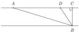 sơ đồ các vị trí A, D, C, B qua sông