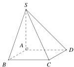 Hình chóp S.ABCD có đáy là hình vuông ABCD, SA vuông góc với mặt phẳng đáy tại A