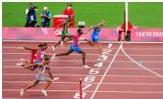 Các vận động viên tham gia phần thi chung kết chạy cự li 1500m nam
