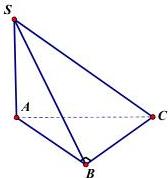 Hình chóp S.ABC có SA vuông góc với mặt phẳng ABC, tam giác ABC vuông tại B