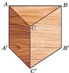 khối gỗ hình lăng trụ đứng ABC.A'B'C'
