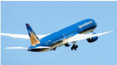 Máy bay Vietnam Airlines đang bay