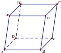 Hình hộp $ABCD.A'B'C'D'$