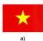 hình a) lá cờ Việt Nam