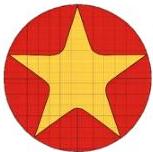 Logo ngôi sao vàng cách điệu nội tiếp đường tròn