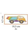 Hình xe tải a (3 cm × 7 cm) cho Câu 10