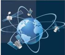 Hình minh họa hệ thống định vị toàn cầu GPS với các vệ tinh quay quanh Trái Đất