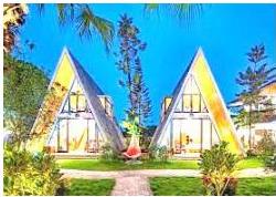 Hai căn nhà được phác thảo dạng lăng trụ đứng tam giác - Hình 1
