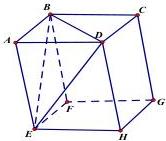 Hình hộp $ABCD.EFGH$ với mặt phẳng $(BDE)$