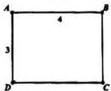 Hình chữ nhật ABCD với AB = 4, AD = 3