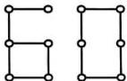Logo mô hình số 60 với 12 vị trí ô tròn và dây nối