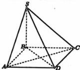 Hình chóp S.ABCD có đáy ABCD là hình vuông và cạnh SB vuông góc với mặt phẳng đáy (ABCD)