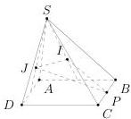 Hình chóp S.ABCD có đáy là hình bình hành với các điểm I, J, P